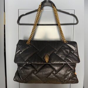Kurt Geiger Large Kensington Black Quilted Leather Bag